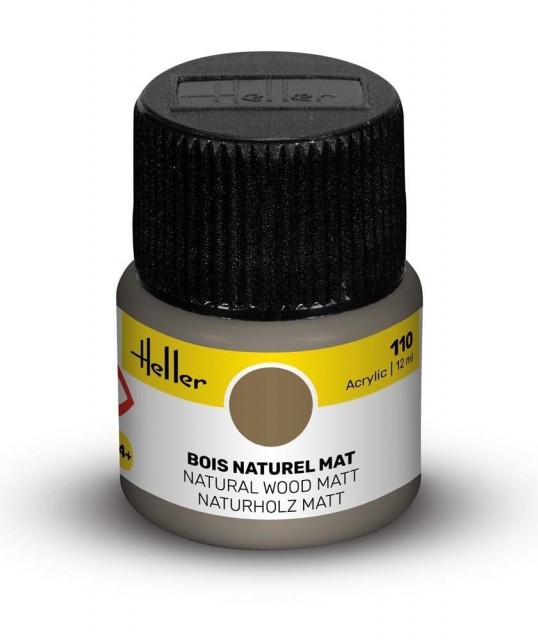 Heller Akryl No 110 Natural Wood - Matt 12ml