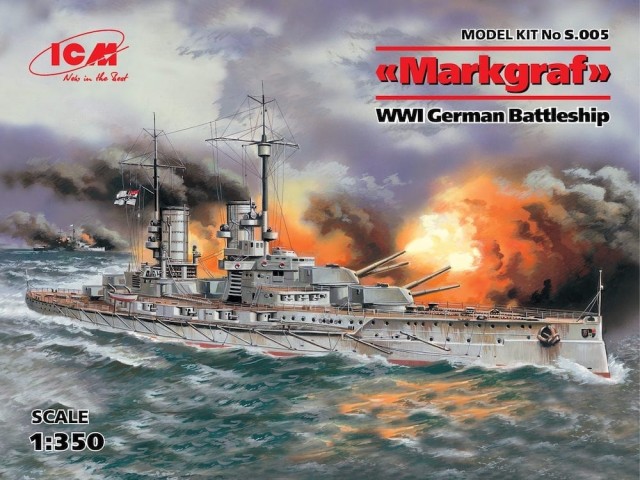 ICM 1/350 WWI German Battleship Markgraf