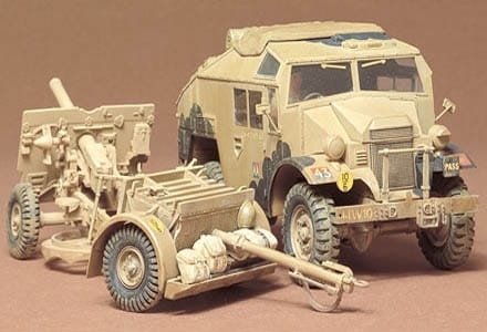 Tamiya 1/35 British 25Pdr Field Gun and Quad Gun Tractor