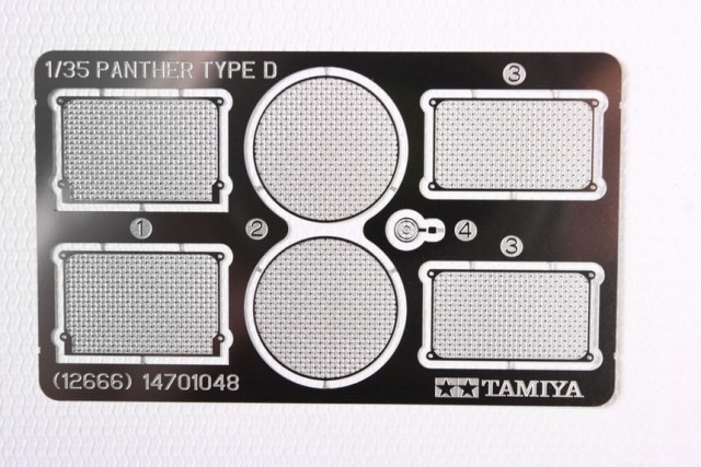 Tamiya 1/35 Detail-Up German Panther Ausf.D Photo-Etched Grille Set
