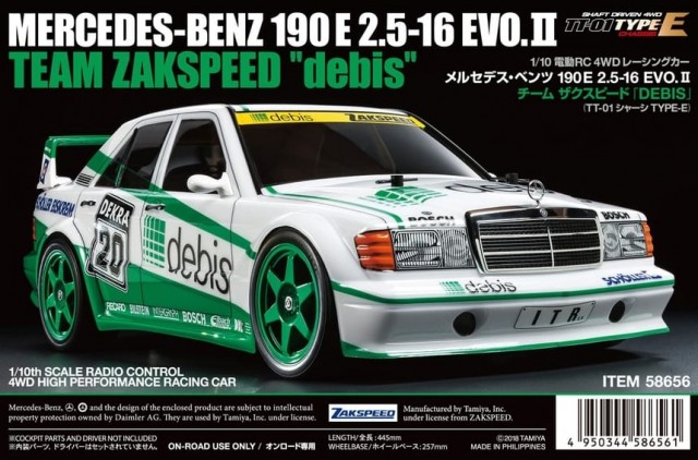Tamiya 1/10 Mercedes-Benz 190E 2.5-16 EVO.II Team Zakspeed Debis (TT-01E)