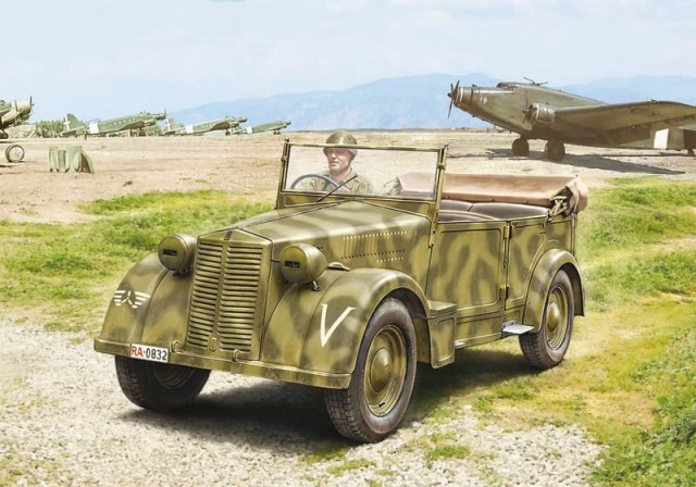 Italeri 1/35 Fiat 508 CM Coloniale with Crew