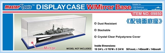 Master Tools Display Case w/Mirror Base 50,1x14,9x14,6cm