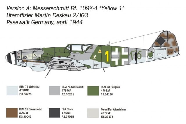 Italeri 1/48 Messerschmitt Bf-109 K-4