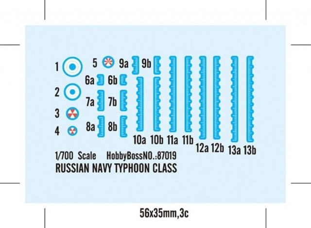 HobbyBoss 1/700 Russian Navy Typhoon Class