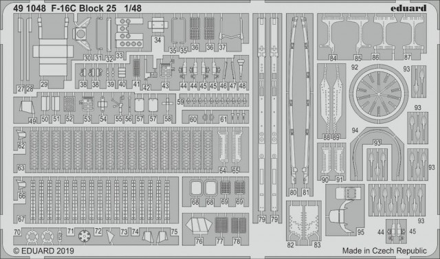 Eduard 1/48 Big Ed F-16C Block 25 (for Tamiya kit)