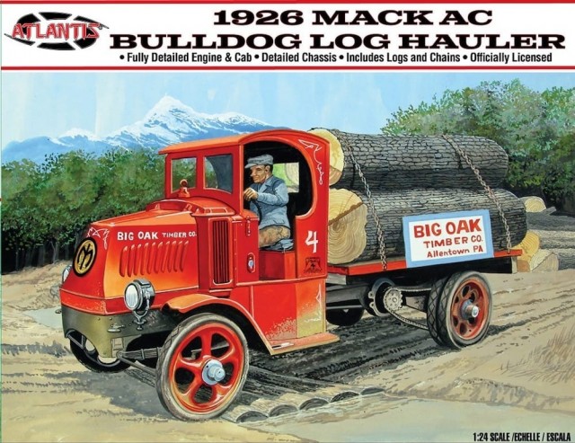 Atlantis 1/24 Mack AC Bulldog Log Hauler 1926