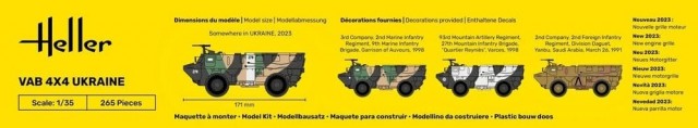 Heller 1/35 VAB 4X4 Ukraine
