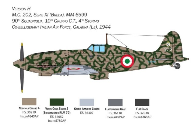 Italeri 1/32 Macchi MC.202 Folgore