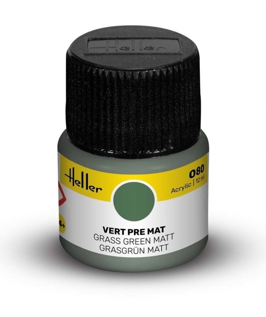 Heller Akryl No 80 Grass Green - Matt 12ml