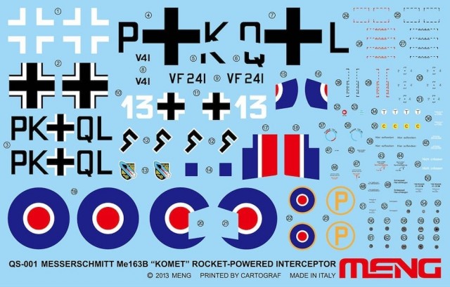 Meng-Model 1/32 Messerschmitt Me163B Komet Rocket-Powered Interceptor
