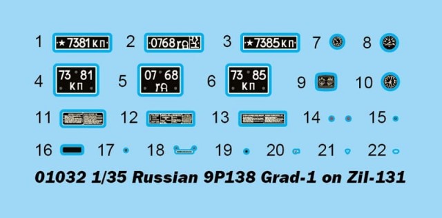 Trumpeter 1/35 Russian 9P138 Grad-1 on Zil-131