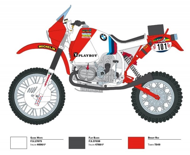 Italeri 1/9 B.M.W. R80 G/S 1000 Paris-Dakar 1985