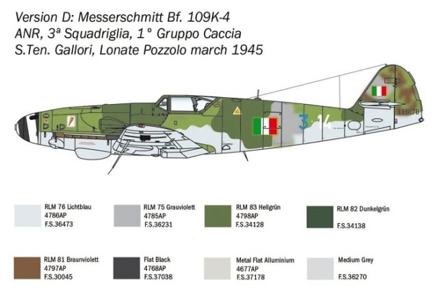 Italeri 1/48 Messerschmitt Bf-109 K-4
