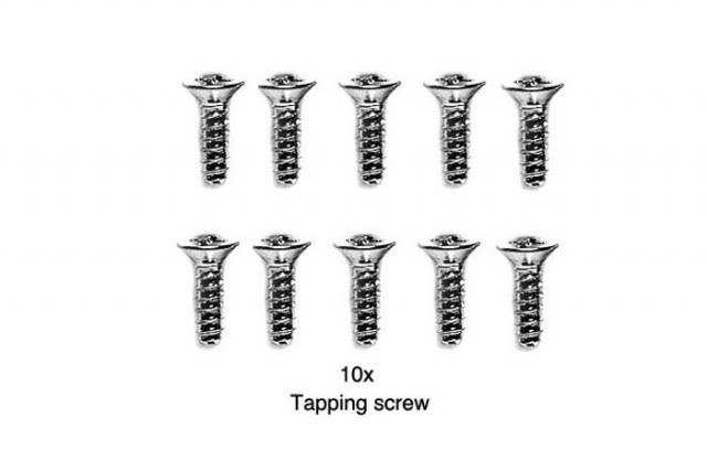 50578 Tamiya 3x10mm Countersunk Tapping Screw (10stk.)