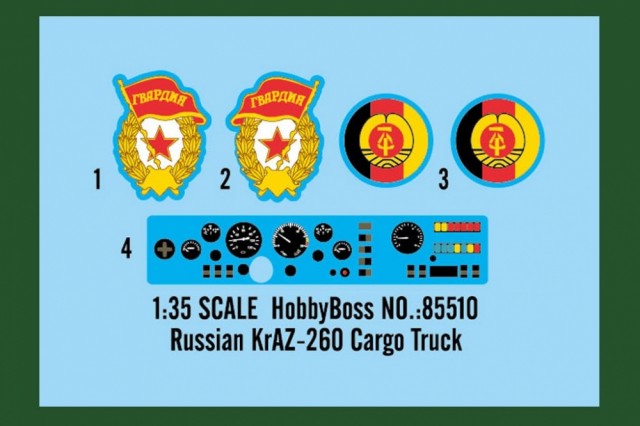 HobbyBoss 1/35 Russian KrAZ-260 Cargo Truck