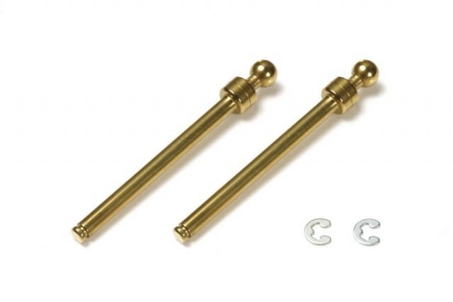 54583 Tamiya M-Chassis Front Titanium Coated Suspension Ball Shaft (2stk.)