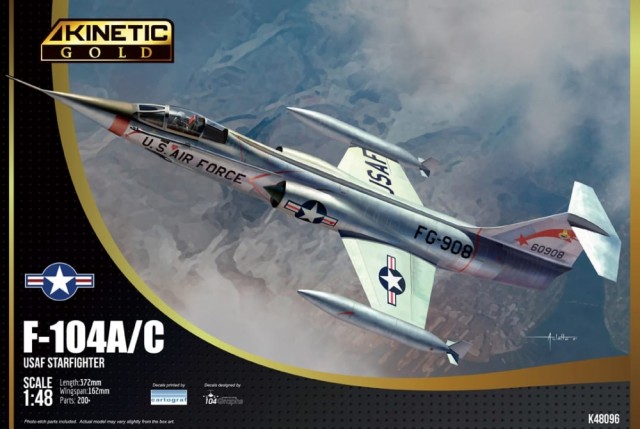 Kinetic Model Kit 1/48 F-104A/C USAF Starfighter