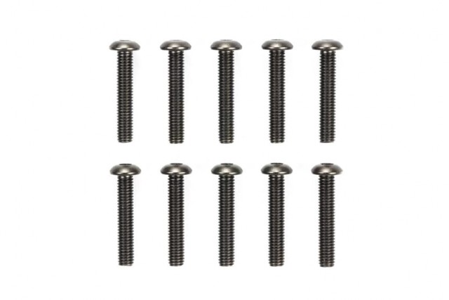 51632 Tamiya 3x16mm Steel Hex Head Screws (10stk.)
