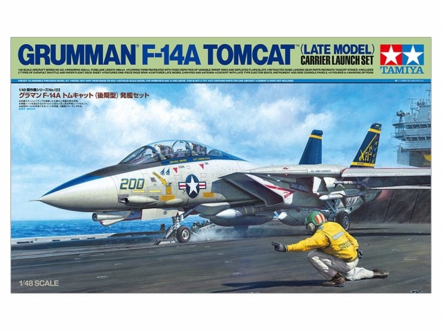Tamiya 1/48 Grumman F-14A Tomcat (Late Model) Carrier Launch Set