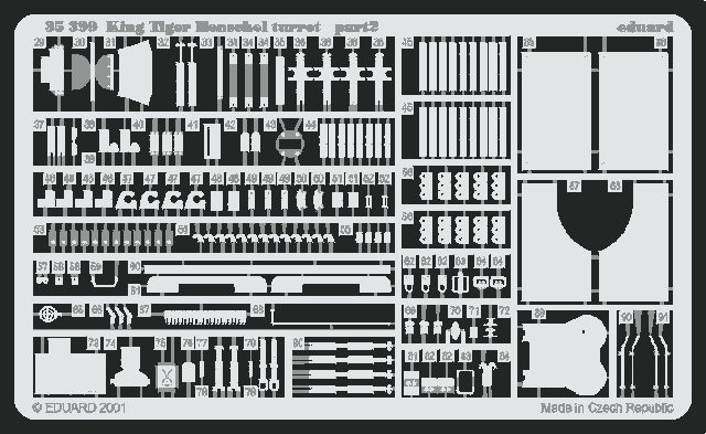 Eduard 1/35 Big Ed King Tiger Henschel (for Tamiya kit)