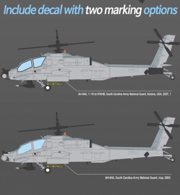 Academy 1/35 AH-64A ANG South Carolina