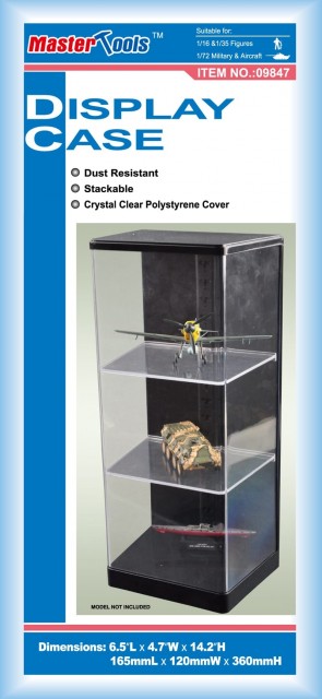 Master Tools Display Case 16,5x12x36cm