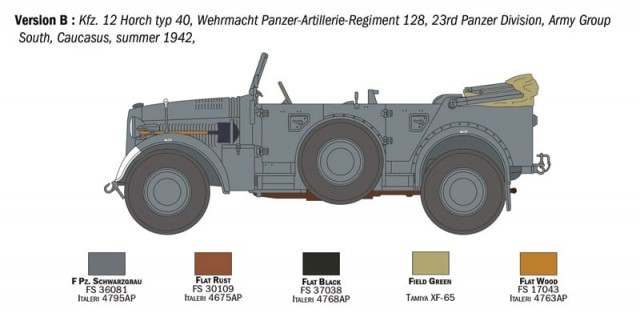Italeri 1/35 Kfz. 12 Horch 901 Typ Frühen Ausf.