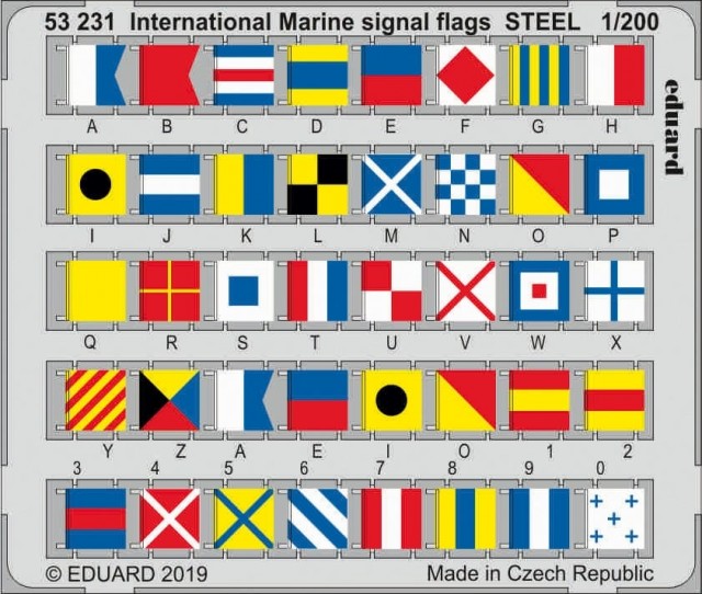 Eduard 1/200 International Marine signal flags Steel