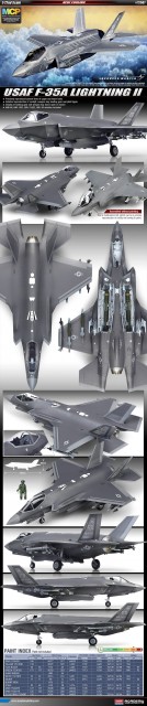 Academy 1/72 USAF F-35A Lightning II