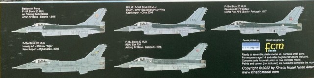 Kinetic 1/48 F-16A Block 20 MLU NATO Viper (norsk utgave)