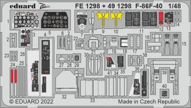 Eduard 1/48 Big Ed F-86F-40 (for Airfix kit)