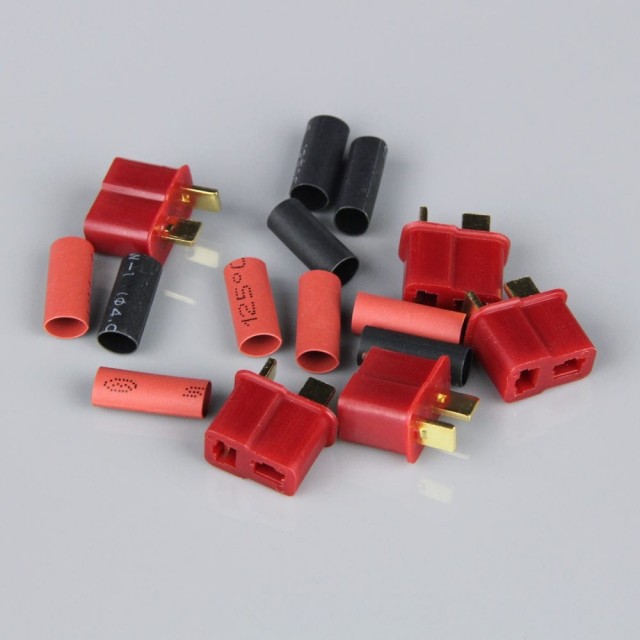 Radient T-Dean Female Including Heat Shrink (Battery End) 5stk.