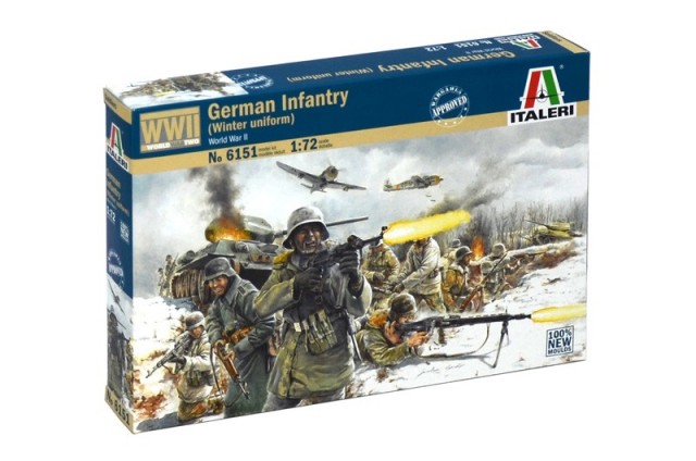 Italeri Infanterisett 1/72 German Infantry (Winter uniform) 6151