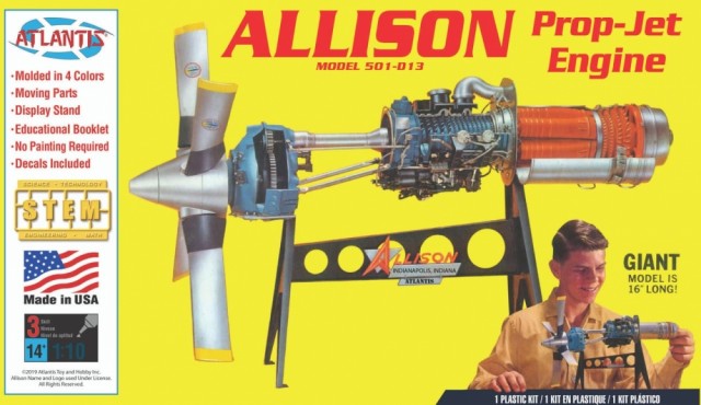 Atlantis 1/10 Allison Prop-Jet Engine Model 501-D13