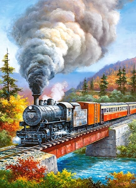 Castorland Train Crossing 200 Brikker