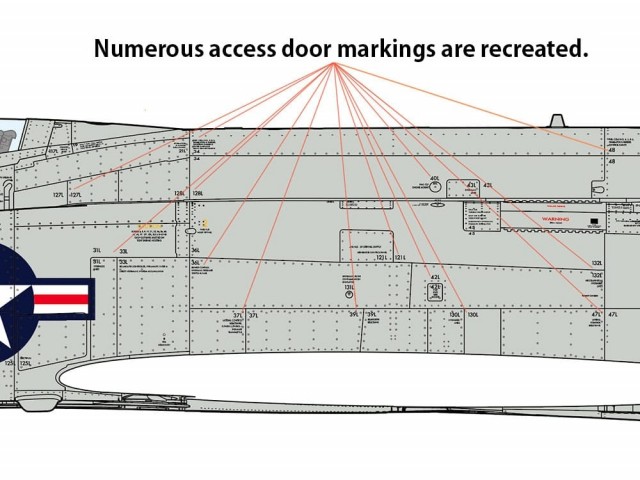 Tamiya 1/48 Detail-up F-4 Phantom II Access Door Decal Set A