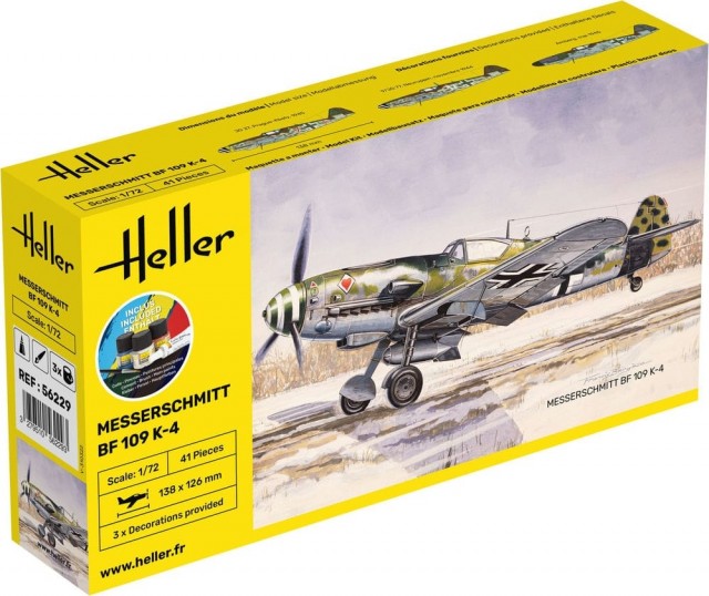 Heller Startsett 1/72 Messerschmitt Bf 109 K-4