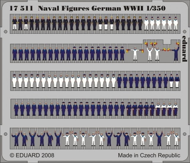 Eduard 1/350 WWII Naval Figures German