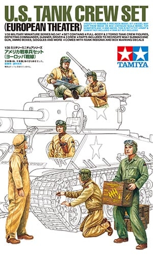Tamiya 1/35 U.S. Tank Crew Set (European Theater)