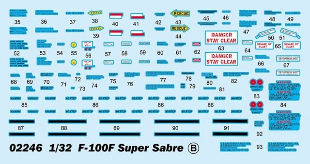 Trumpeter 1/32 F-100F Super Sabre