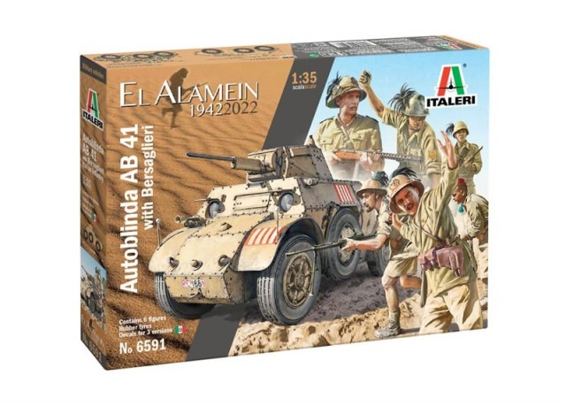 Italeri 1/35 Autoblinda AB 41 with Bersaglieri El Alamein 1942