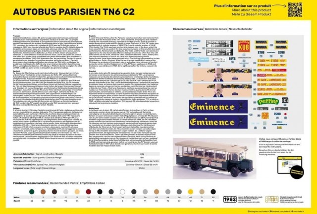 Heller 1/24 Autobus Parisien TN6 C2