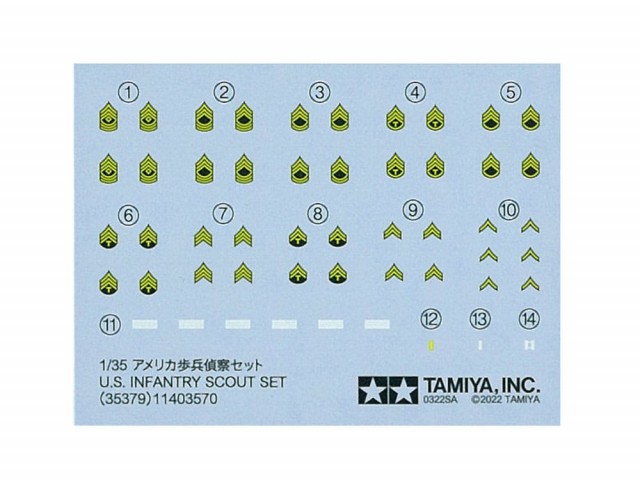 Tamiya 1/35 U.S. Infantry Scout Set